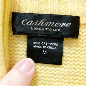 Lord & Taylor Sweaters - LORD & TAYLOR 100% Cashmere Zip Up Yellow Sweater Lord & Taylor Sweaters - LORD & TAYLOR 100% Cashmere Zip Up Yellow Sweater